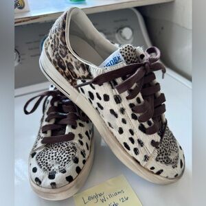 Golden Goose Stardan Size 38 Animal Print Fur